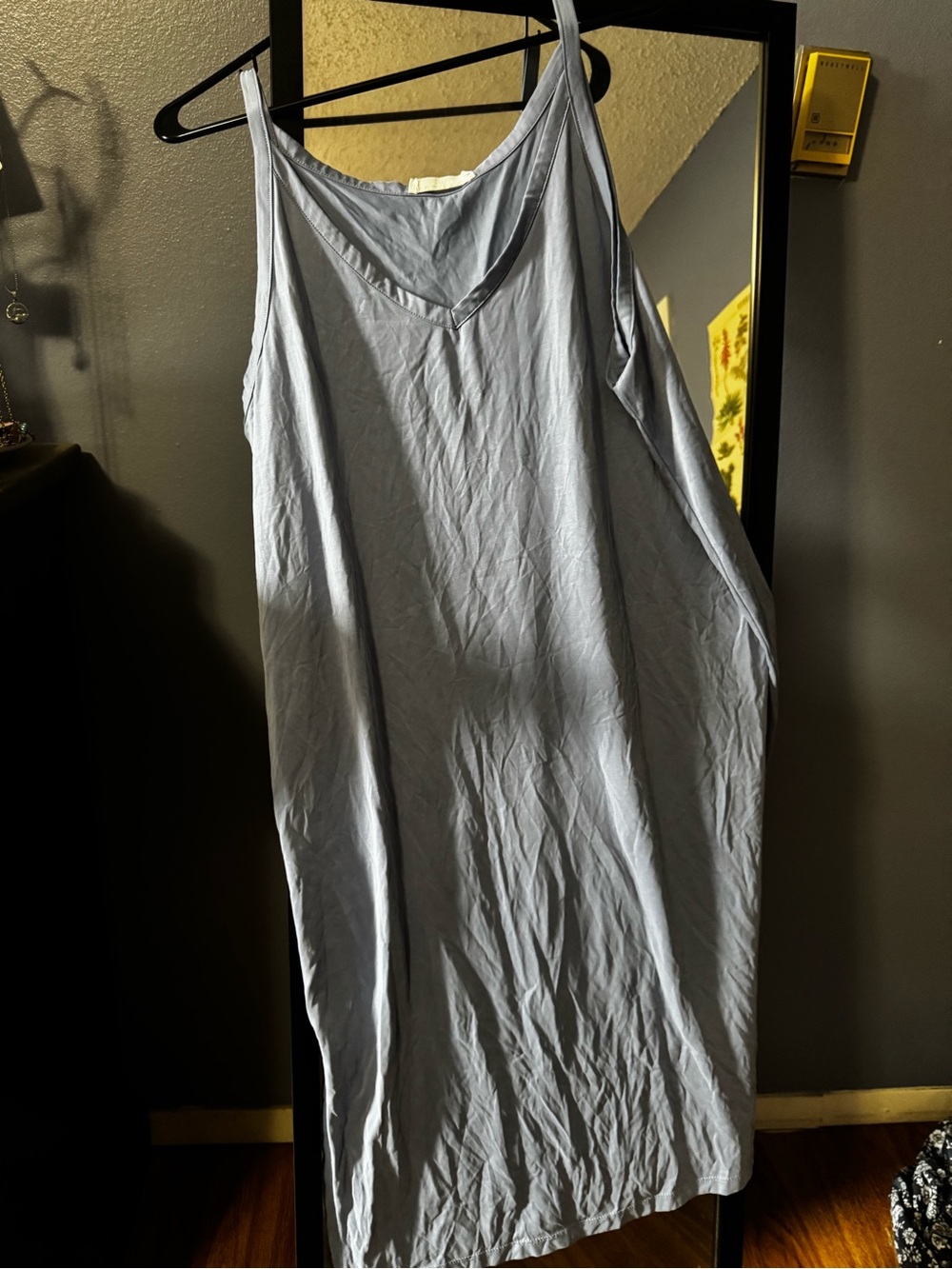 Double Zero Light Blue Slip Top with Spaghetti Straps